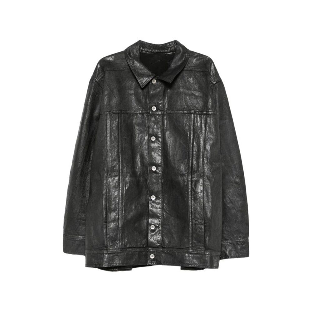 Rick Owens Drkshdw Black Jackets - Denim Jackets Men